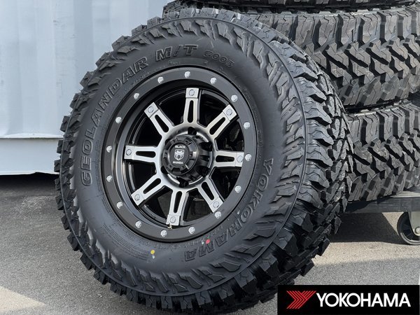 純正車高対応! 新品 17インチ タイヤホイールセット 4本 pcd139.7 6穴 YOKOHAMA M/T 265/70R17 ランクルプラド 150系 TRD 四駆 オフロード_画像2