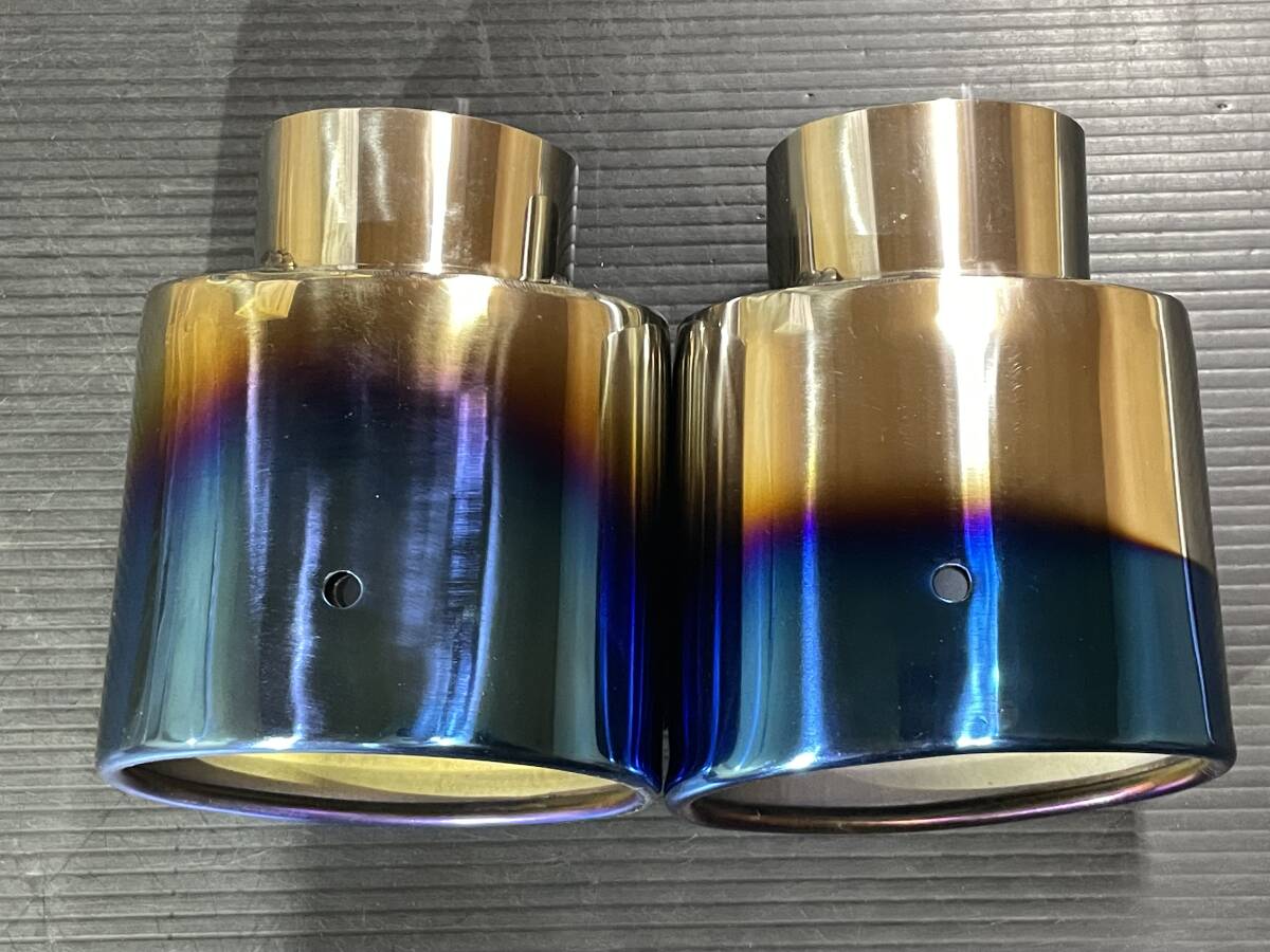 *[ with translation ]S2000 type titanium color stainless steel muffler cutter 18 Crown RB Odyssey / nationwide equal 1000 jpy ( Hokkaido 1300 jpy )( Okinawa remote island un- possible )