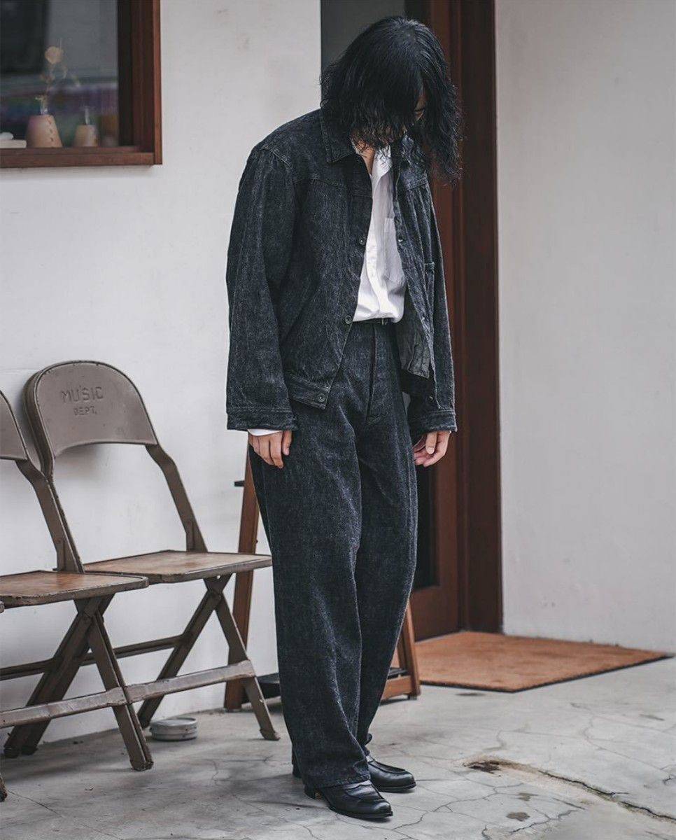 希少美品COMOLI U03-01012 21AW DENIM JACKET BLACK ECRU サイズ 希少美品COMOLI U03-01012 21AW DENIM JACKET BLACK ECRU サイズ