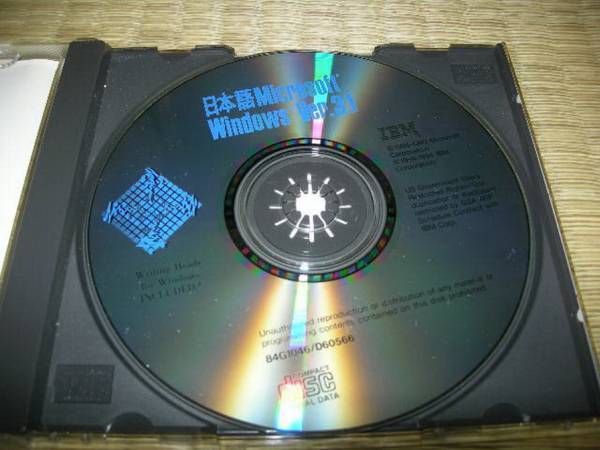 IBM版　日本語MS-WINDOWS3.1 CD-ROM版【USED】_画像2