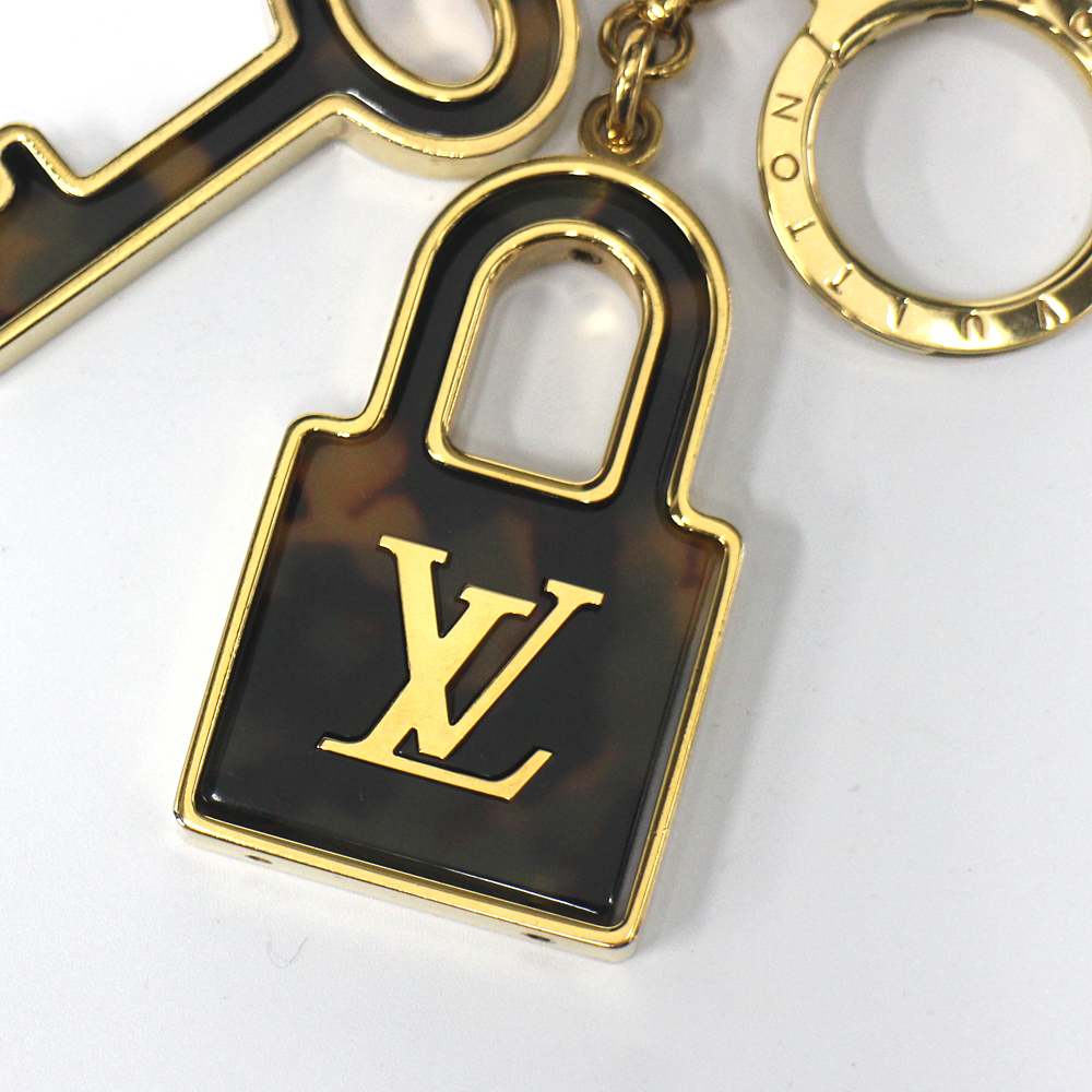 [LOUIS VUITTON] Louis Vuitton porutokre Comfi Dance M66132 bag charm GP Gold dark brown beige 