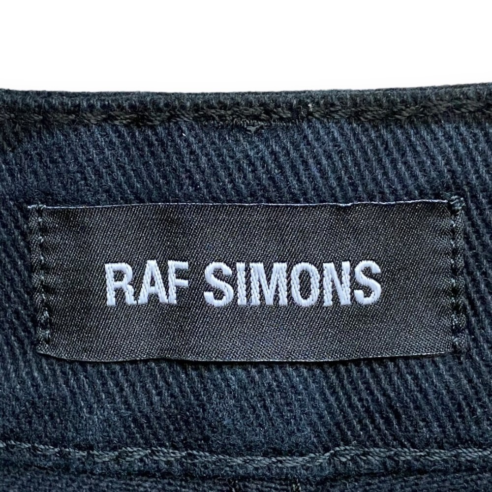 RAF SIMONS 20SS TURN UP PANTS брюки 29 черный 201-313-10130 Raf Simons Turn выше низ 