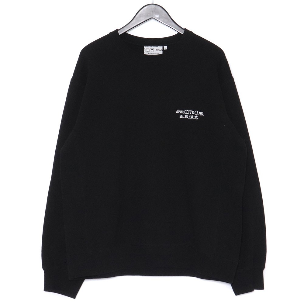 BLACK EYE PATCH × APHRODITE GANG CREW SWEATSHIRT L ブラック ブラックアイパッチ アフロディーテギャング クルースウェットトレーナー