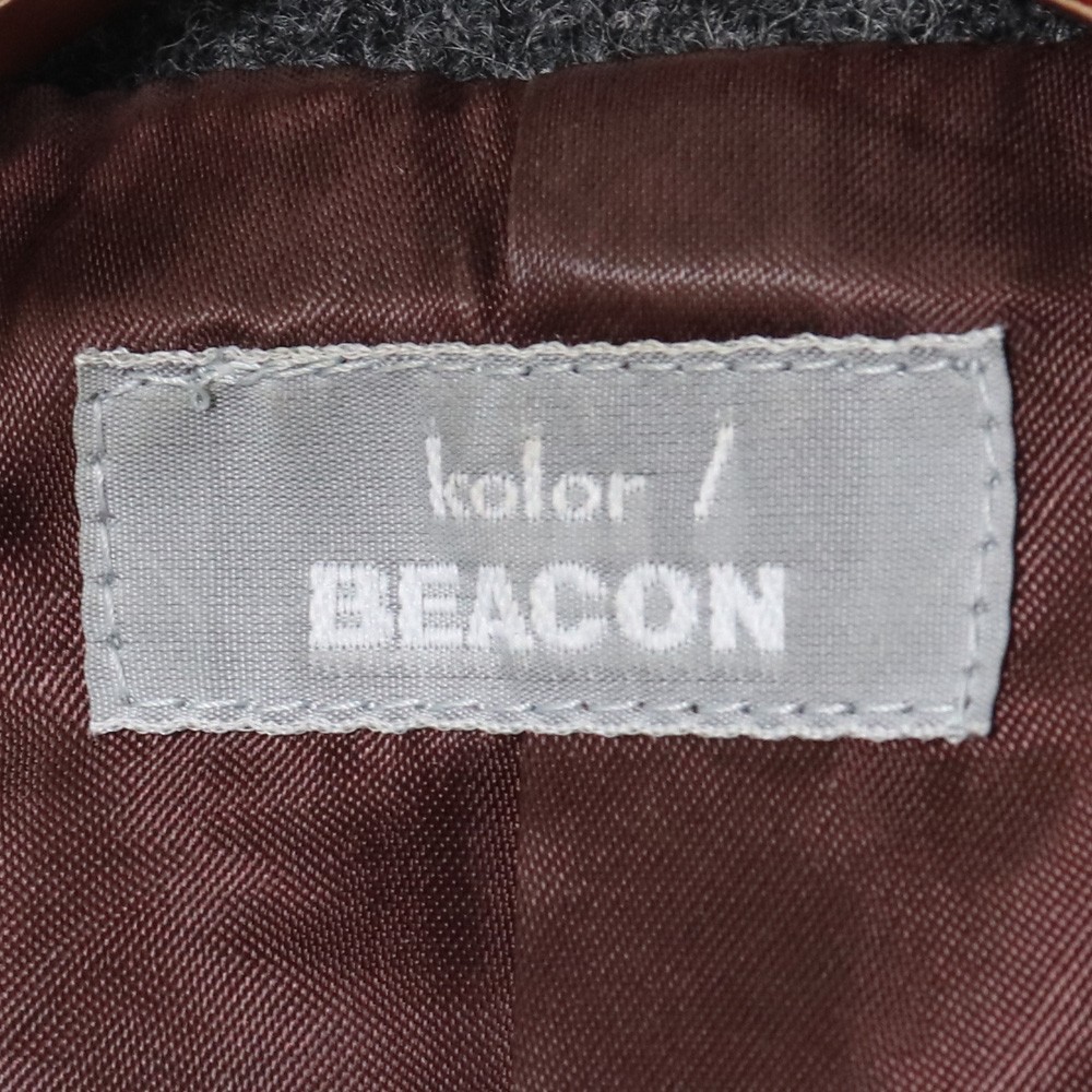 KOLOR BEACON ハリスメルトンジャケット サイズ2 グレー 16WBM-G02132 カラー ビーコン_画像4