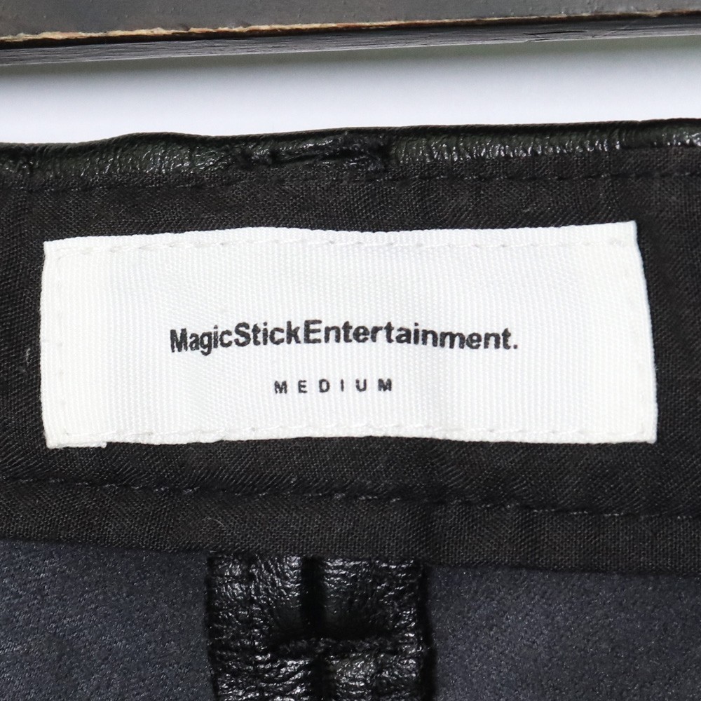 MAGIC STICK フェイクレザーロングパンツ Mサイズ ブラック マジックスティック_画像5