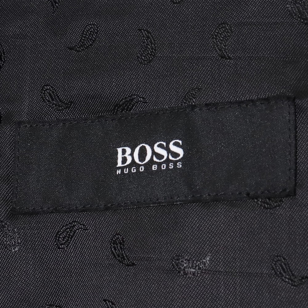 HUGO BOSS シープレザーダブルライダースジャケット サイズ46 ブラック ヒューゴボス 羊革_画像5