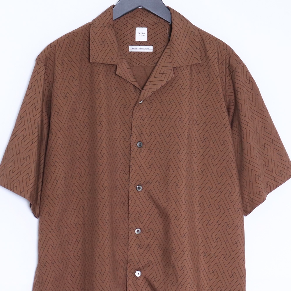 TAKEO KIKUCHI メンズシャツ 3 ブラウン BJ070-88063 タケオキクチ brown shirt_画像3