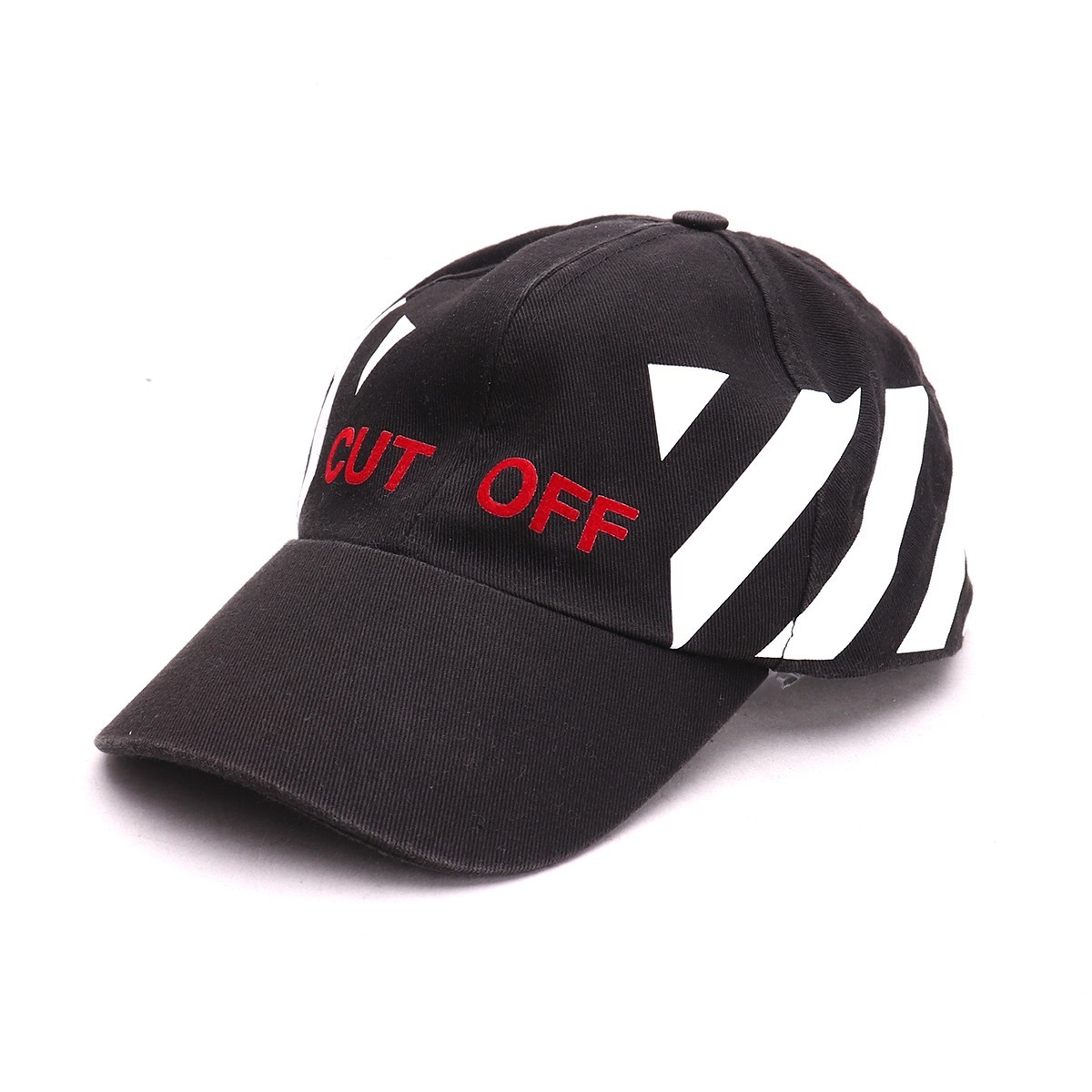 オフホワイト OFF-WHITE CUT CAP キャップ 帽子 ブラック