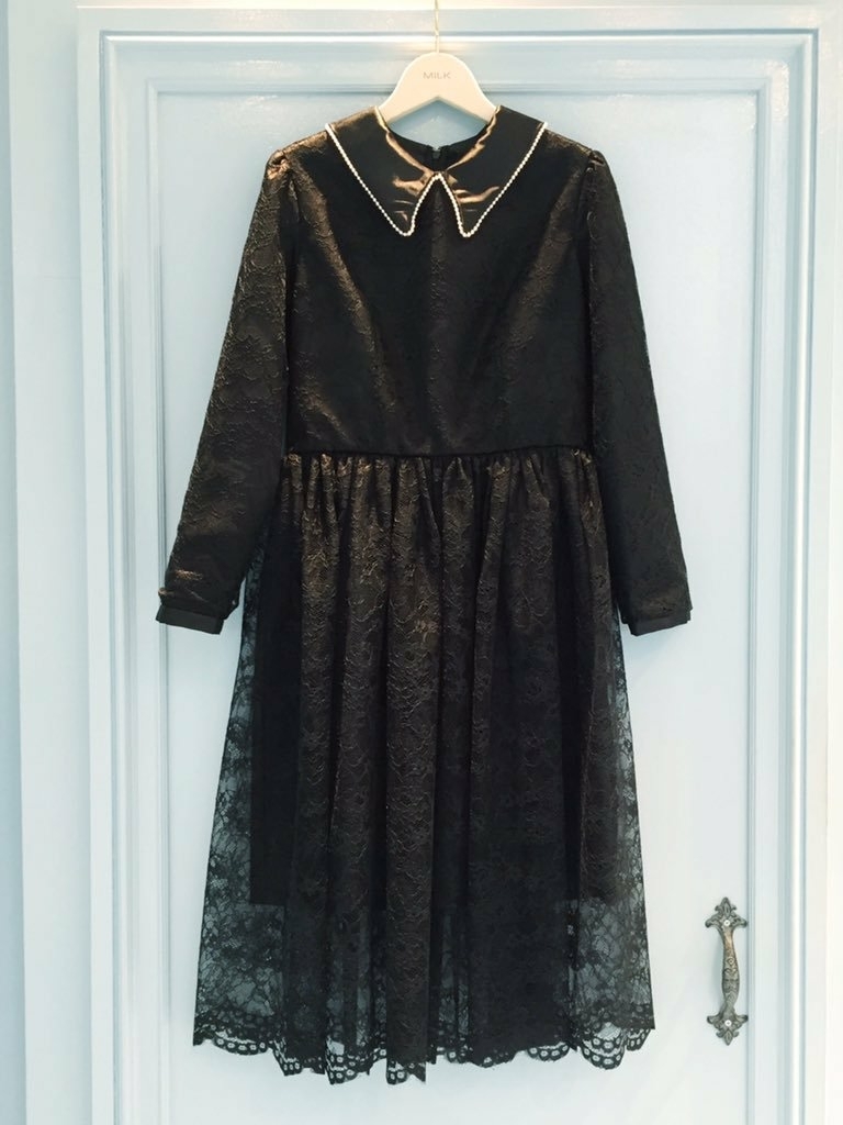 MILK ミルク ロゼッタドレス ワンピース レース LARME 総レース | www