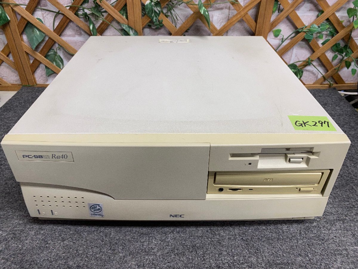 【送140サイズ】NEC　PC9821RA40　Cel-400/MEM63.6MB/HDD欠 FDDよりDOS起動OK/CD-ROM OK/型番ラベル欠_画像1