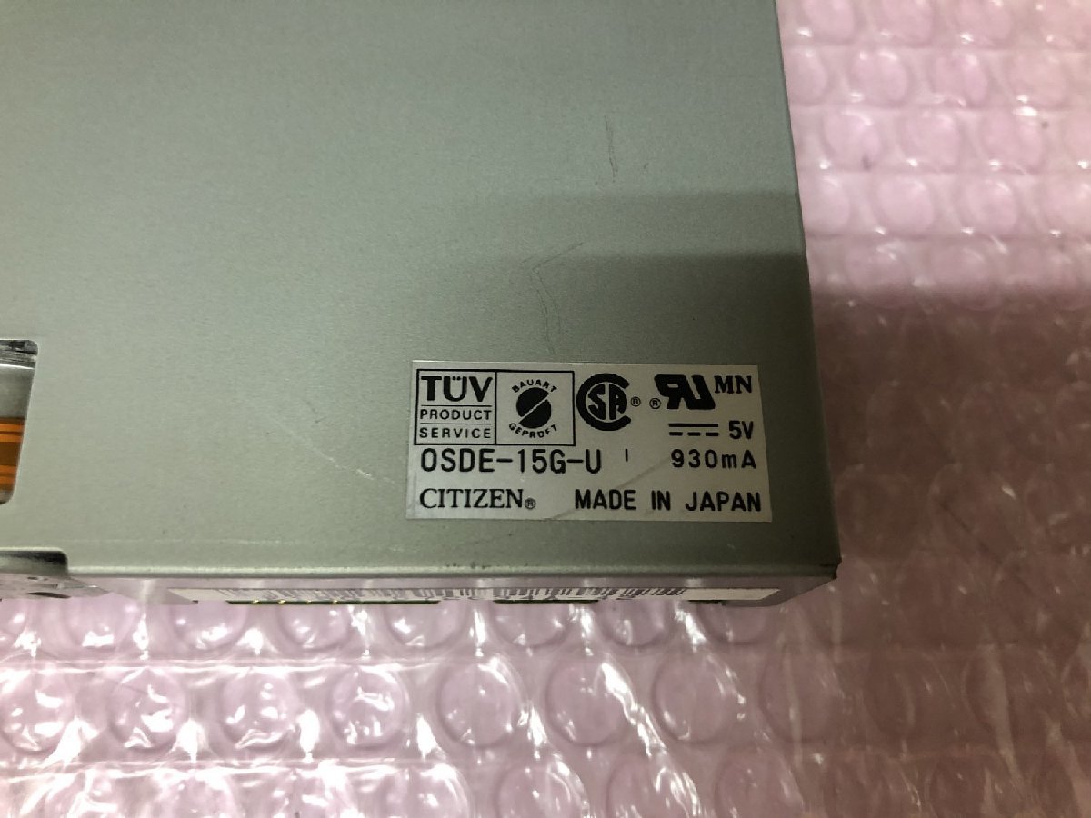 【送60サイズ】未チェックジャンク扱い CITIZEN OSDE-15G-U E15G PC-98など用FDD_画像4