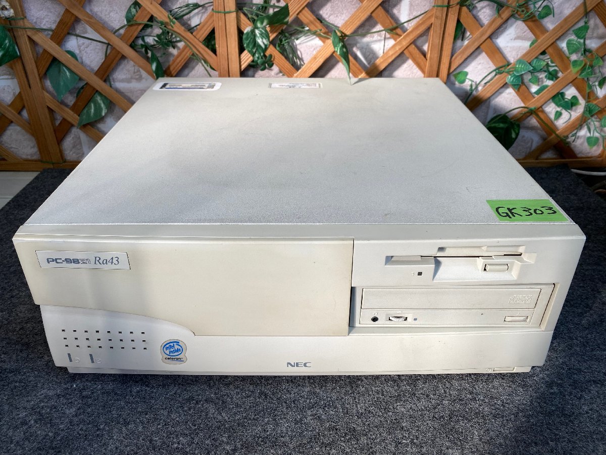 【送140サイズ】NEC　PC-9821RA43MZ　Cel-433/MEM31.6MB/HDD欠 FDDよりDOS起動OK/CD-ROM NG_画像1