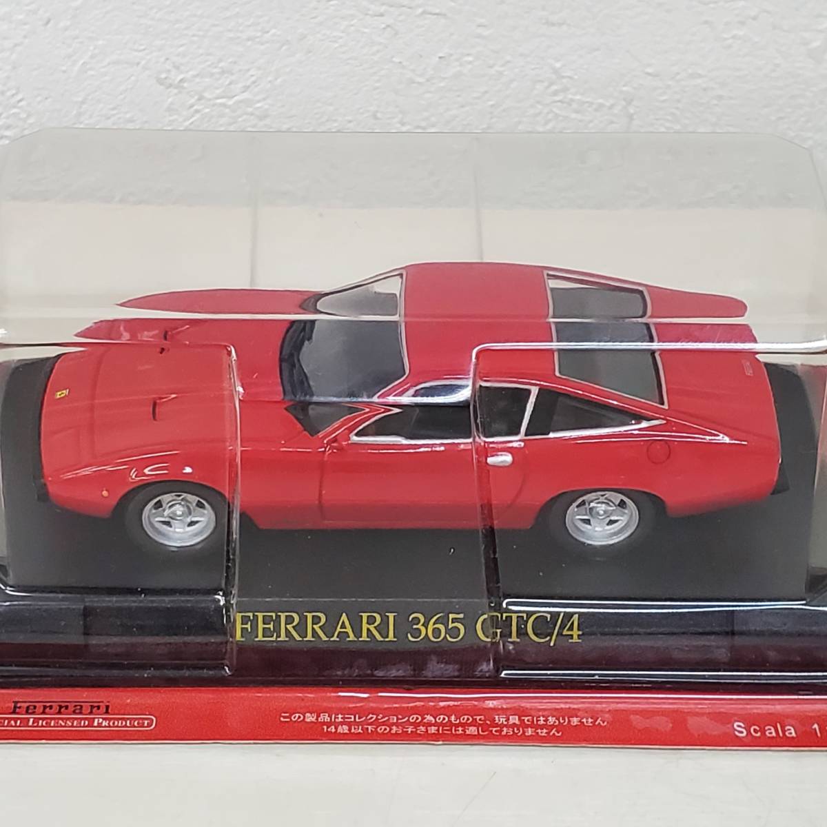 0208-249■アシェット フェラーリコレクション FERRARI 365 GTC/4 レッド 1/43 ミニカー 車 模型 パーツ未確認 現状品の画像2