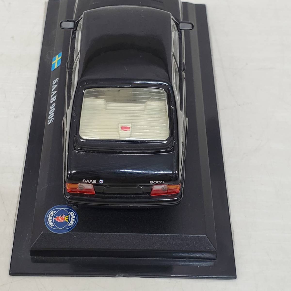 0208-263■デルプラド SAAB 900S 黒 1/43 世界の名車 コレクション ミニカー 模型 パーツ未確認 現状品_画像5