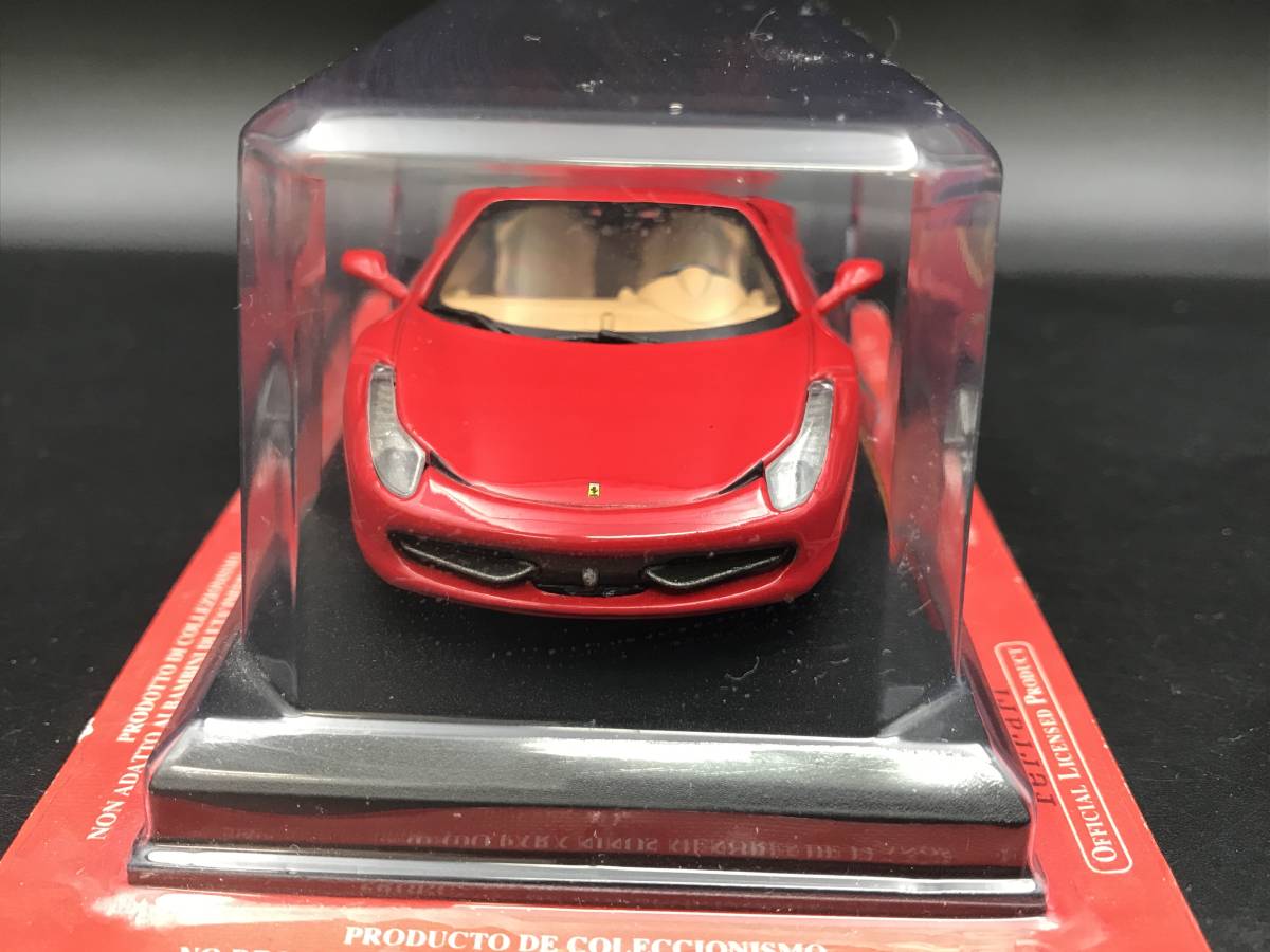 0208-40■未開封 アシェット フェラーリコレクション FERRARI 458 Italia イタリア 1/43 ミニカー 車 模型_画像4