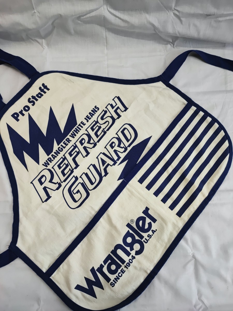 Wrangler apron unused Wrangler retro that time thing collection Vintage Vintage antique rare Kids Old (022103)