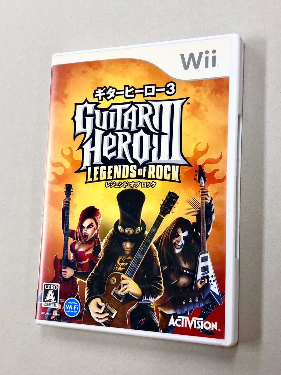即決！チラシ付！Wii「ギターヒーロー3 レジェンドオブロック」送料込！_画像1