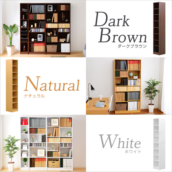書棚 棚 ラック 木製 オープンラック 幅30cm ホワイト色_画像3