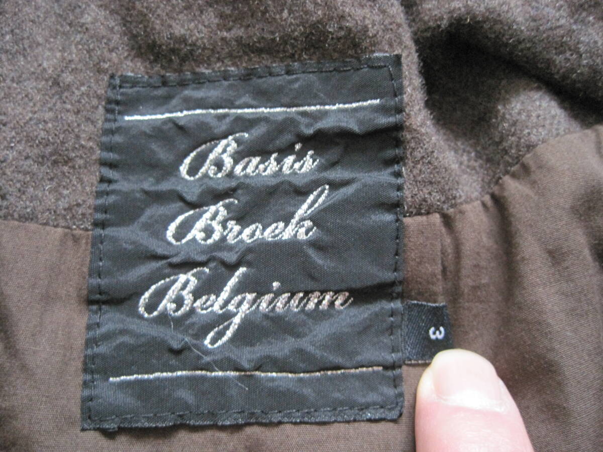 ベルギー製　BASISBROEK　バージスブルック　ウールコート　３_画像6