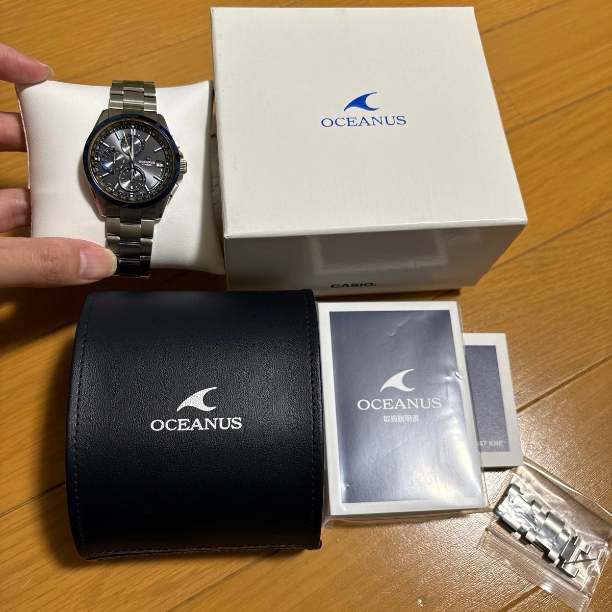 カシオ　CASIO オシアナス OCEANUS OCW-T2600G-1AJF ブラックマーブル　時計