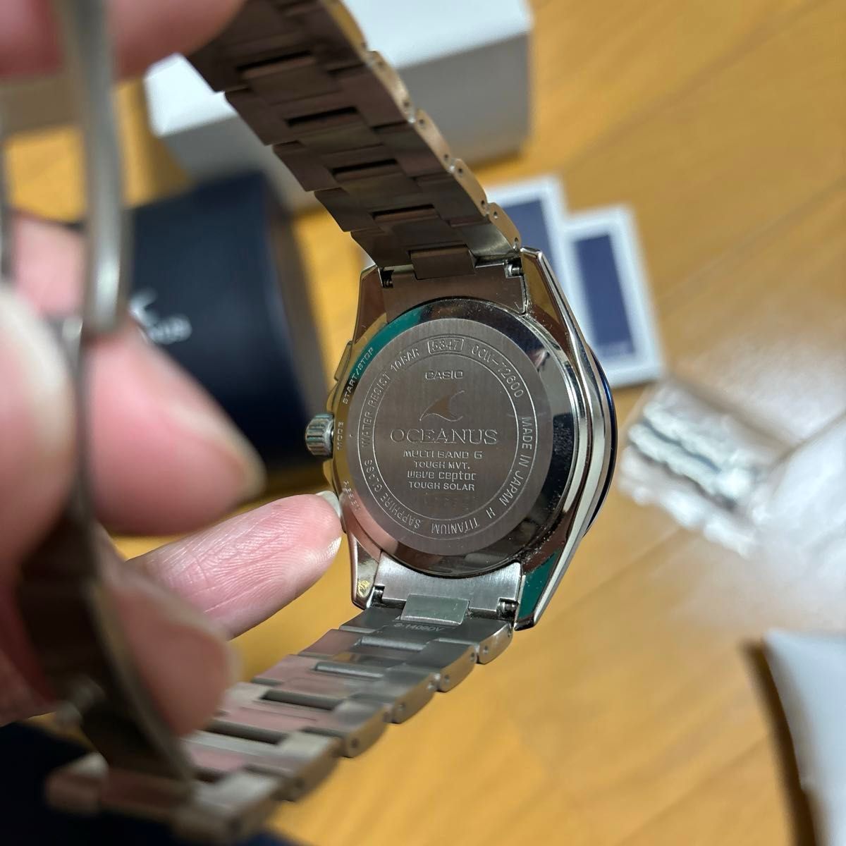 カシオ　CASIO オシアナス OCEANUS OCW-T2600G-1AJF ブラックマーブル　時計