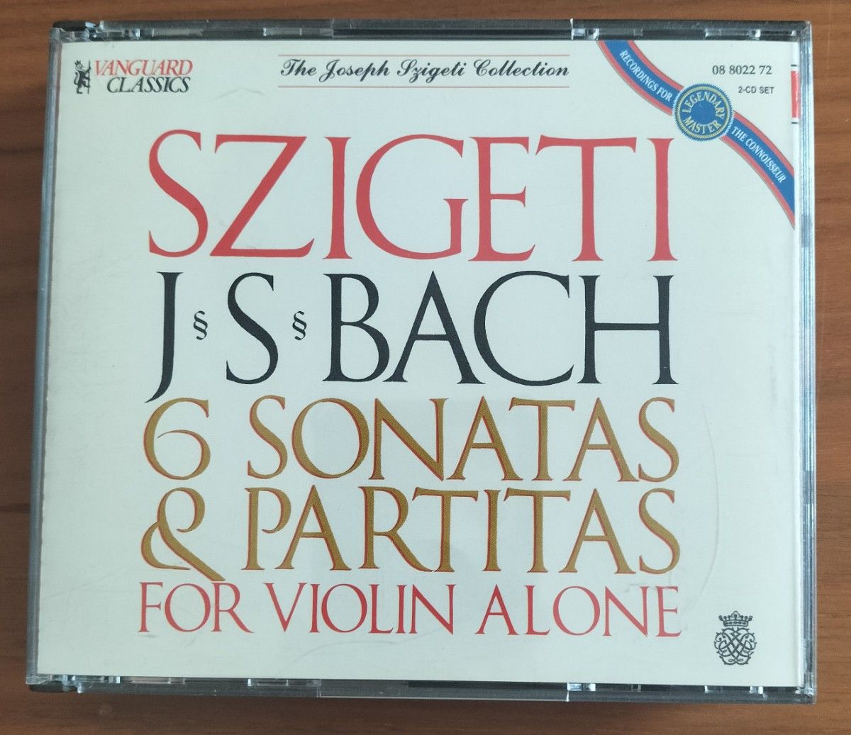 J・S・バッハ 無伴奏ヴァイオリン・ソナタとパルティータ全曲 ヨーゼフ・シゲティ