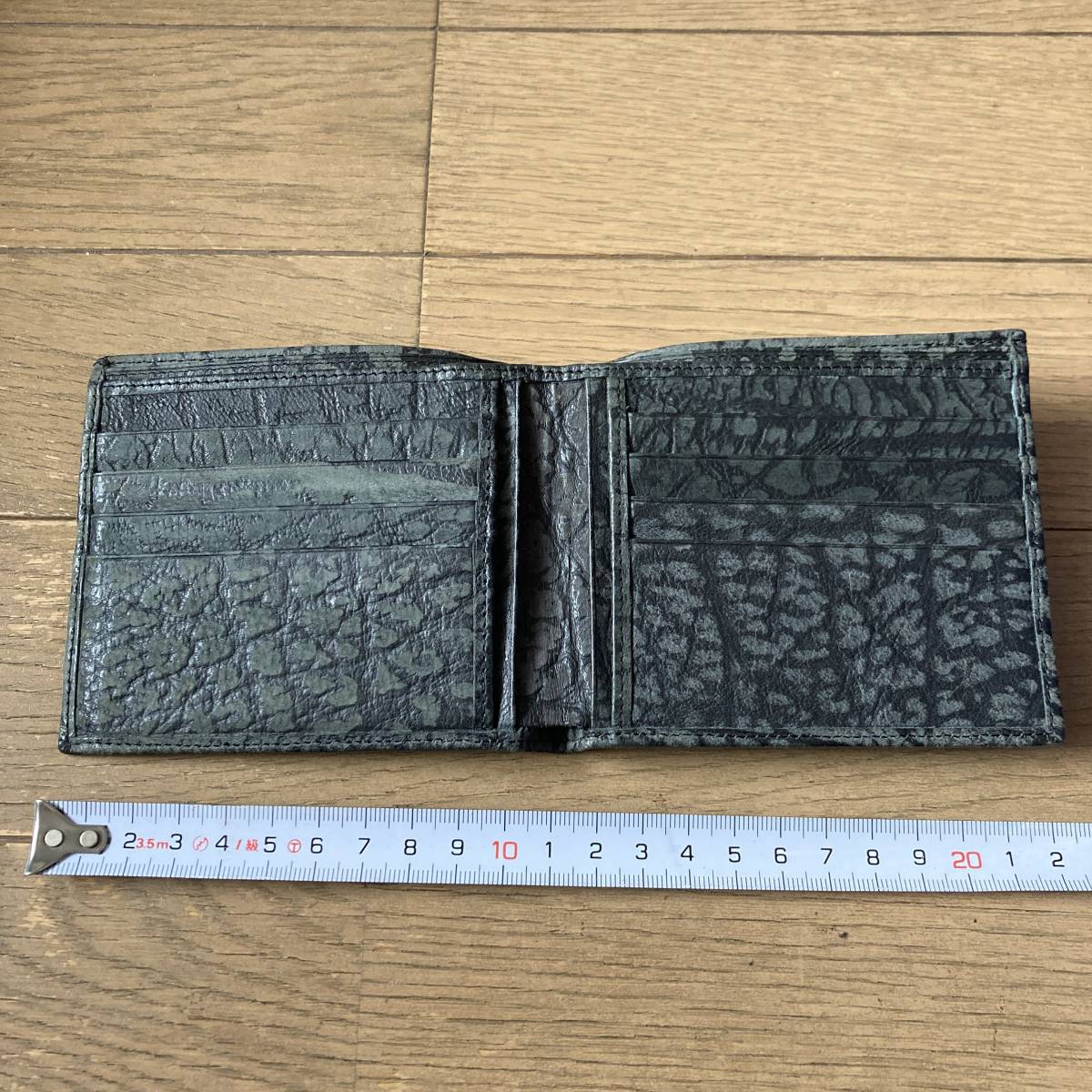 【未使用】ELEPHANT LEATHER エレファントレザー 財布 象革 送料185円_画像3