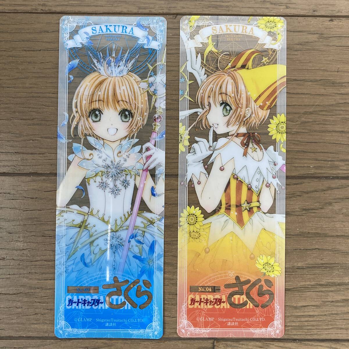 【美品】カードキャプターさくら クリアカード 3巻 4巻 しおり CLAMP 送料185円_画像1