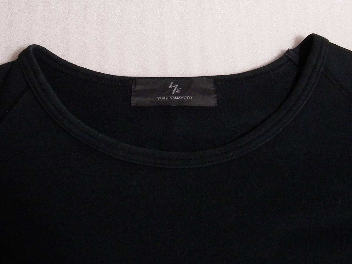 【送料無料】 Y's for men ワイズフォーメン ロゴワッペン 長袖カットソー Tシャツ 3 ブラック ヨウジヤマモト YOHJI YAMAMOTOの画像8