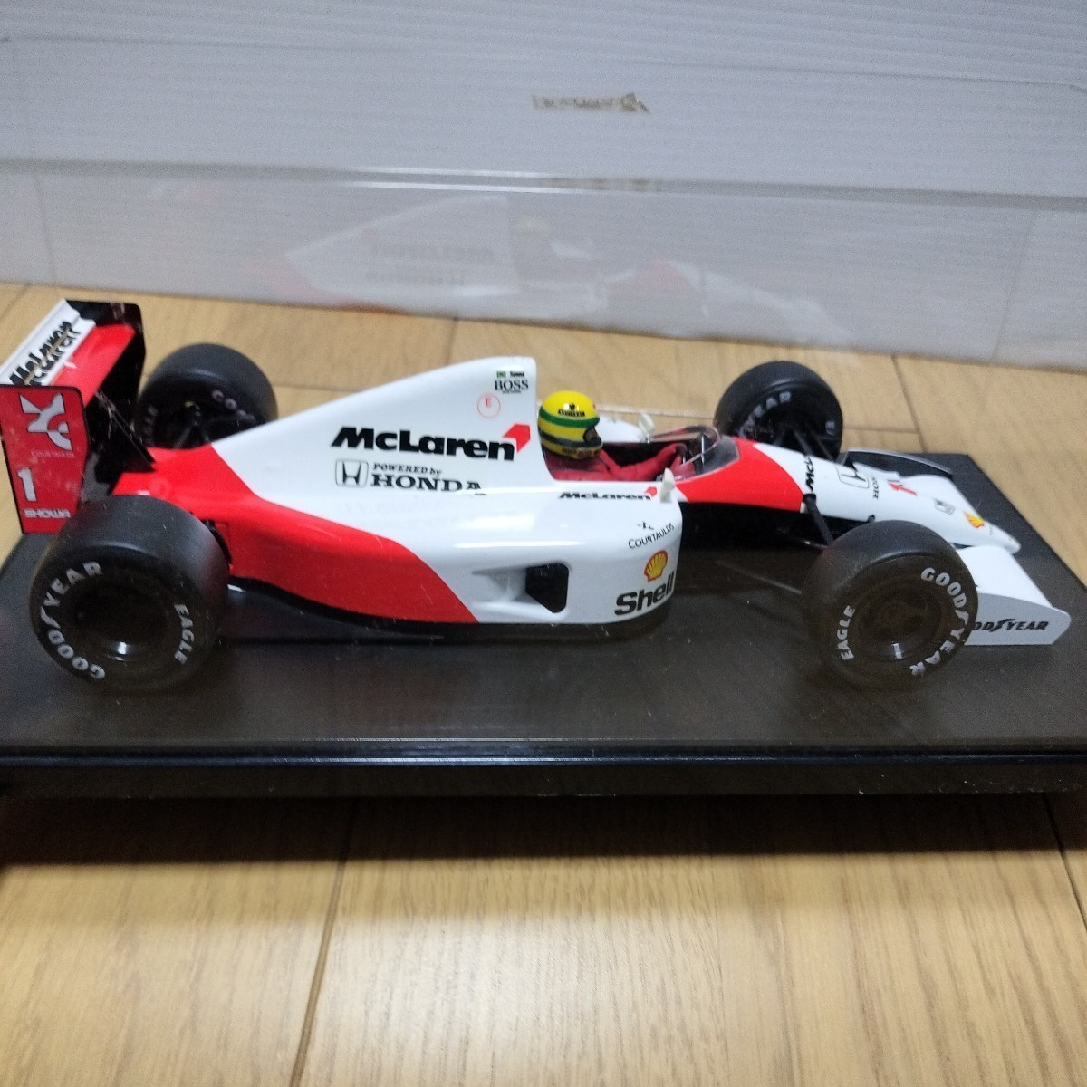 TAMIYA[1:20 McLaren MP4/6 HONDA]1/20 Tamiya Showa era shell kerosene i-ll ton * Senna minicar McLAREN Honda 