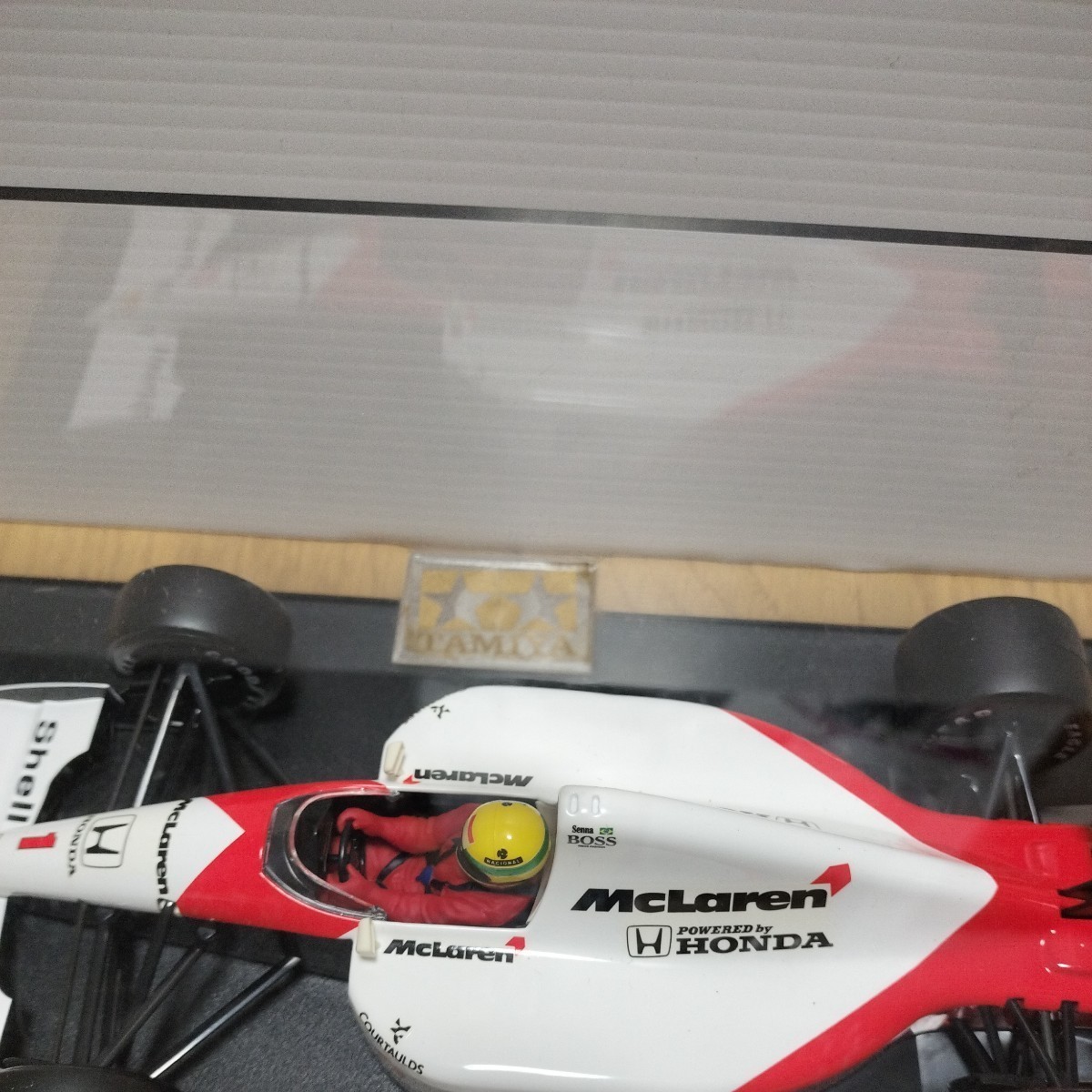 TAMIYA[1:20 McLaren MP4/6 HONDA]1/20 Tamiya Showa era shell kerosene i-ll ton * Senna minicar McLAREN Honda 