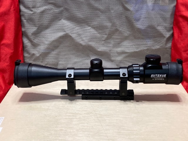 SUTEKUS ライフルスコープ ３－９X40EG アンシュッツ用マウント付き_画像3