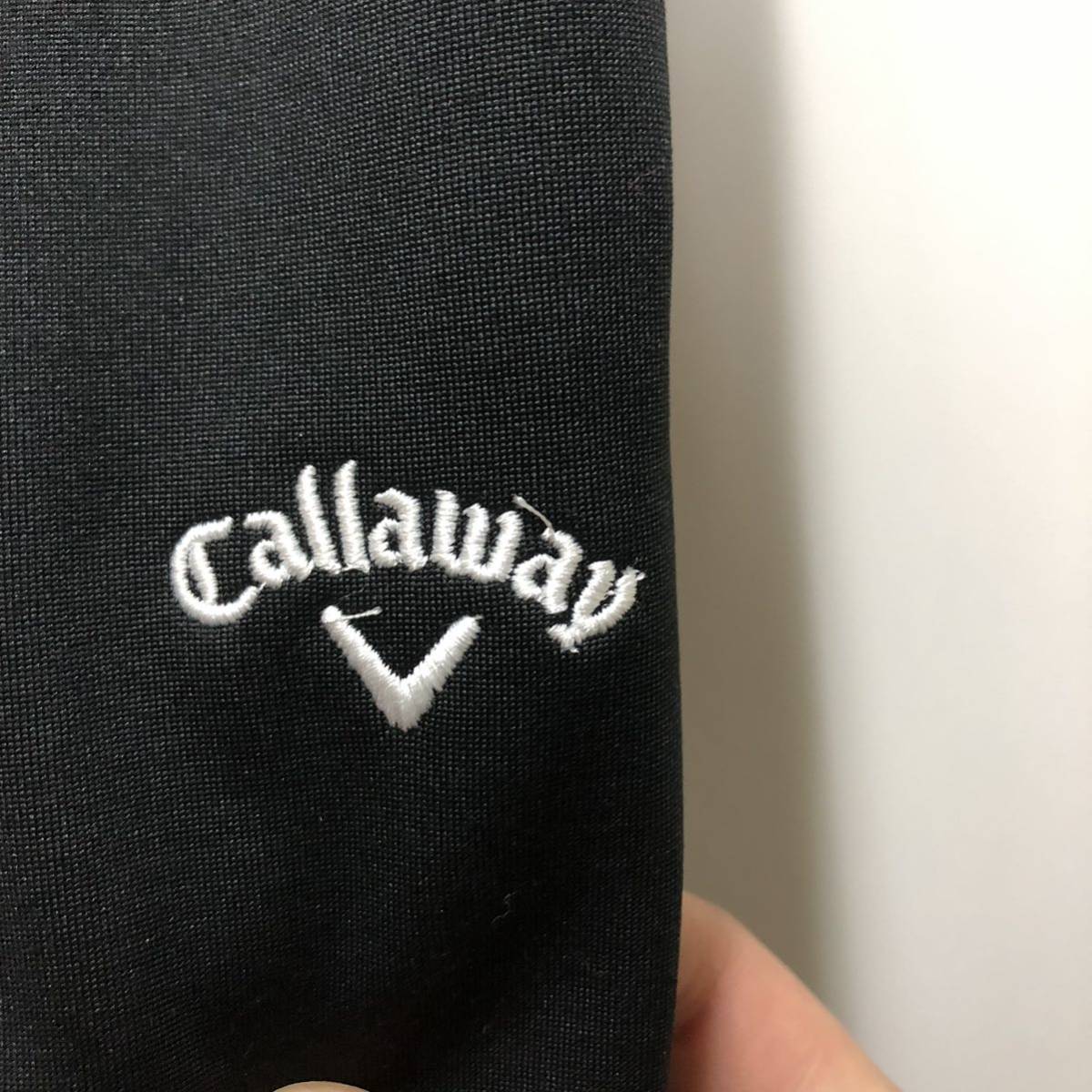 ★1円スタート Callaway(キャロウェイ) 裏起毛パンツ 黒 M 241-0226702 ゴルフウェア _画像3