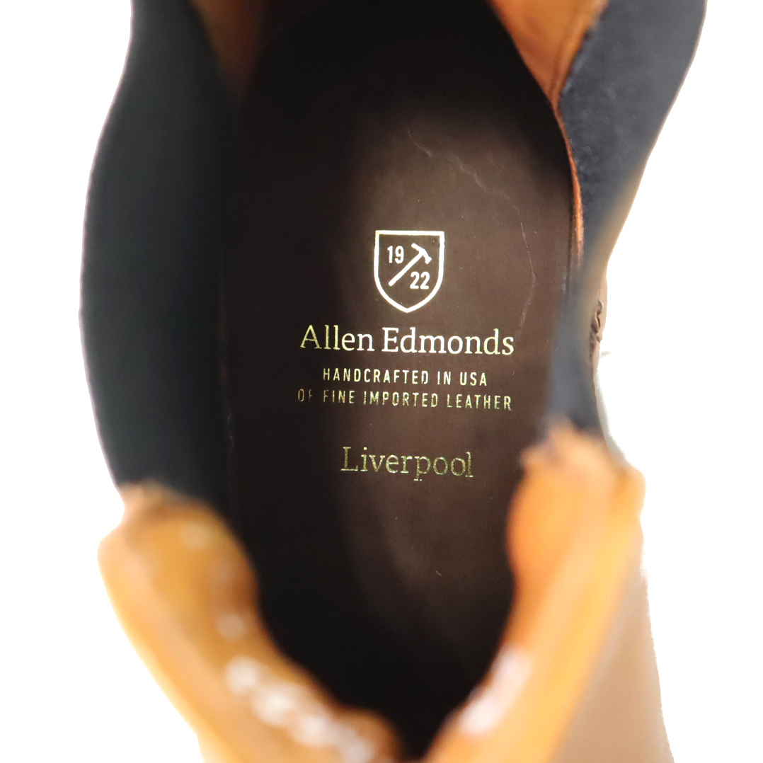 美品 ALLEN EDMONDS アレンエドモンズ LIVERPOOL リバプール リヴァプール サイドゴアブーツ チェルシーブーツ ドレス 革靴 レザー 8 1/2 D_画像6