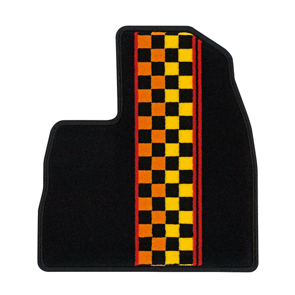  floor mat Deluxe * ultimate type sporty check yellow Peugeot 308 H20/06-H26/11 right steering wheel 