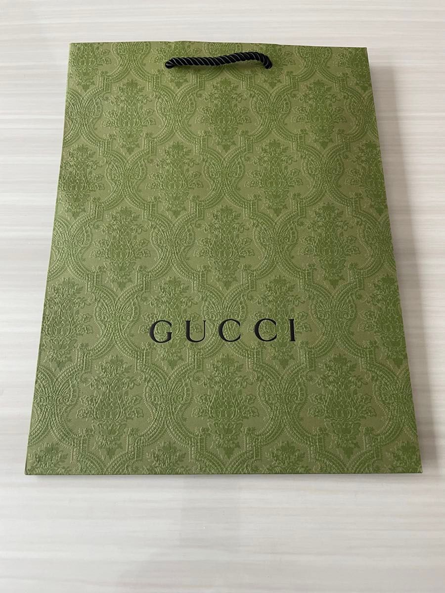 GUCCI グッチ ショッパー 紙袋 ショップ袋 グリーン ブランド紙袋