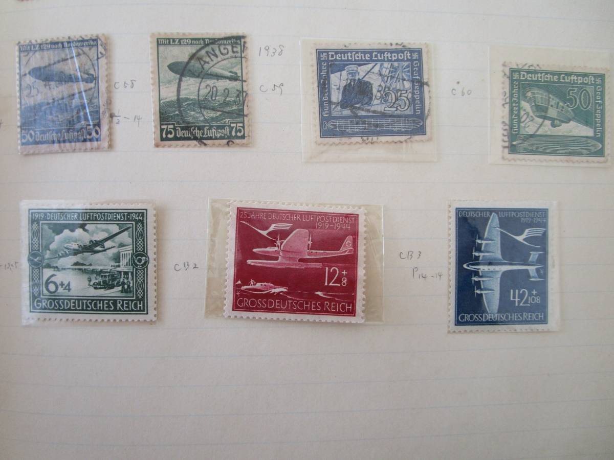 ★外国の古い切手　ほぼ使用済み　約1240枚　アメリカ、カナダ、フランス、ドイツ他★_画像10