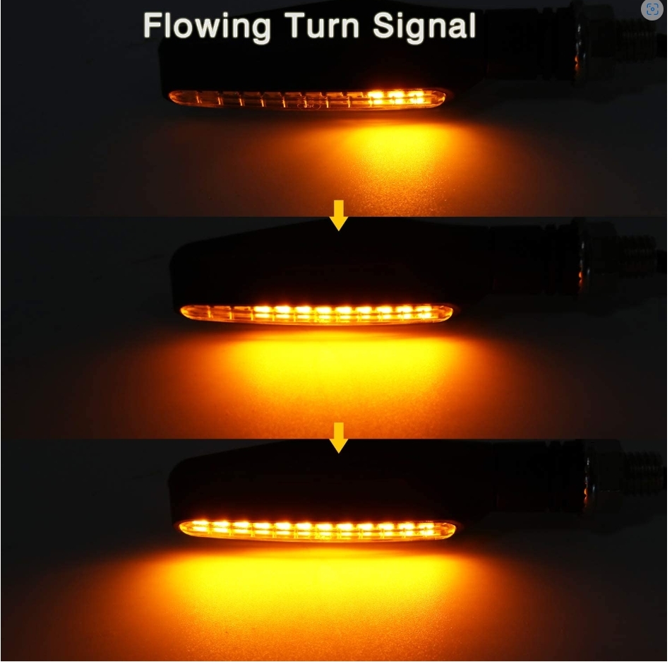 LEDバイク ウインカー 流れるウィンカー 12V　2個 _画像2