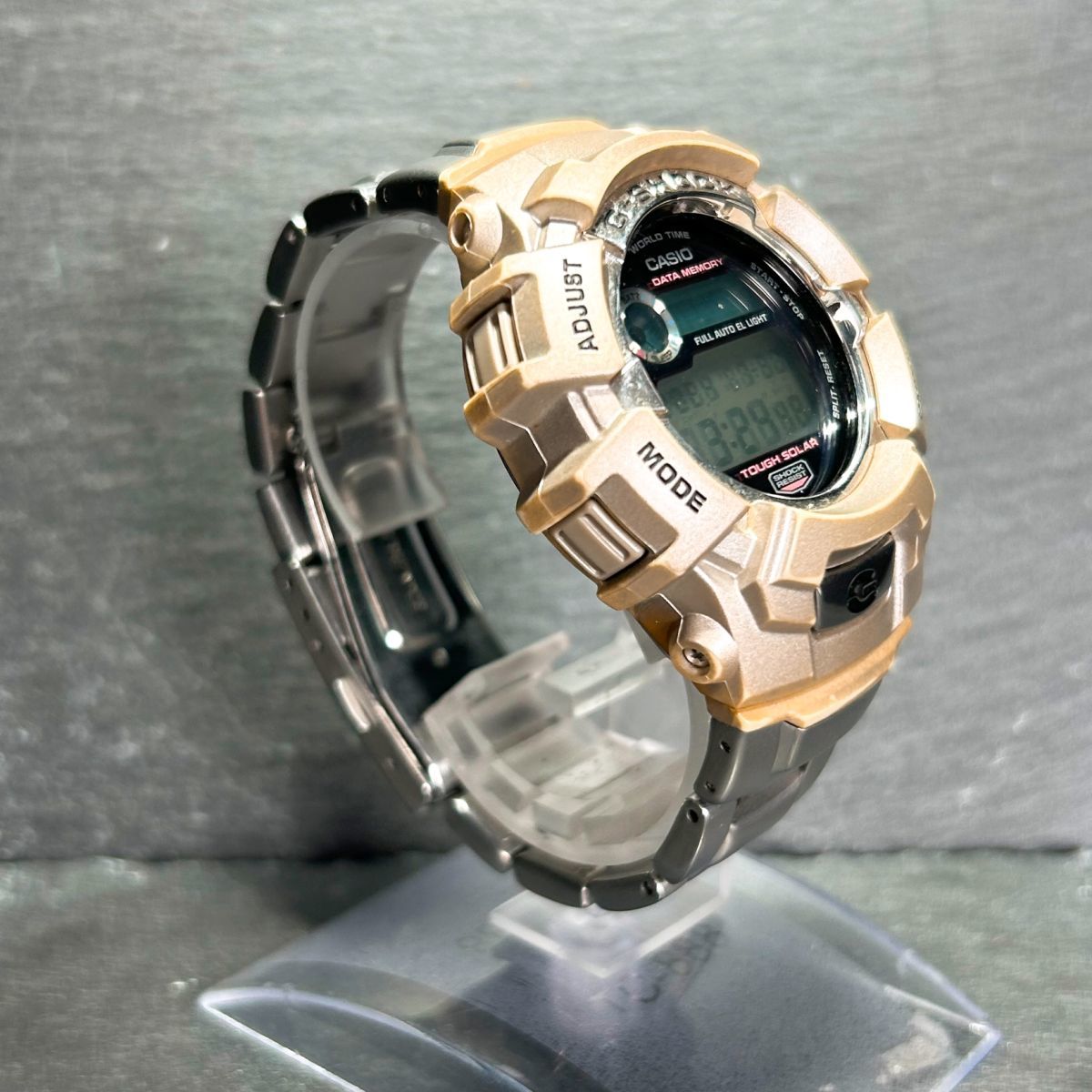 CASIO カシオ G-SHOCK ジーショック G-2310 腕時計 タフソーラー デジタル カレンダー 多機能 メタルベルト ステンレススチール ラウンド_画像5