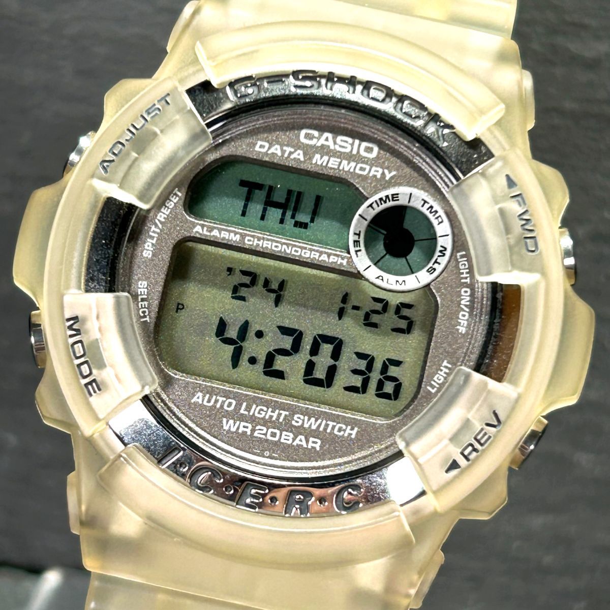 美品 CASIO カシオ G-SHOCK ジーショック 腕時計 クオーツ DW-9200K ICERC イルクジ イルカクジラ会議 デジタル 多機能 ステンレススチール_画像2
