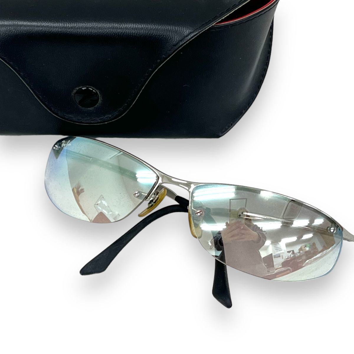 Ray-Ban レイバン サングラス 眼鏡 小物 アイウェア ファッション ブランド ケース付き コダック薄型偏光 ポラマックスタフ RB3179 ミラー_画像1