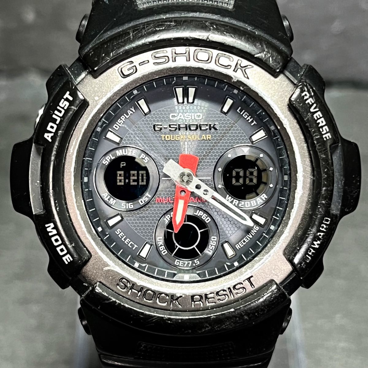 CASIO カシオ G-SHOCK Gショック AWG-101-1AJF メンズ 腕時計 アナデジ 2針 電波ソーラー タフソーラー マルチバンド5 多機能 カレンダー_画像1