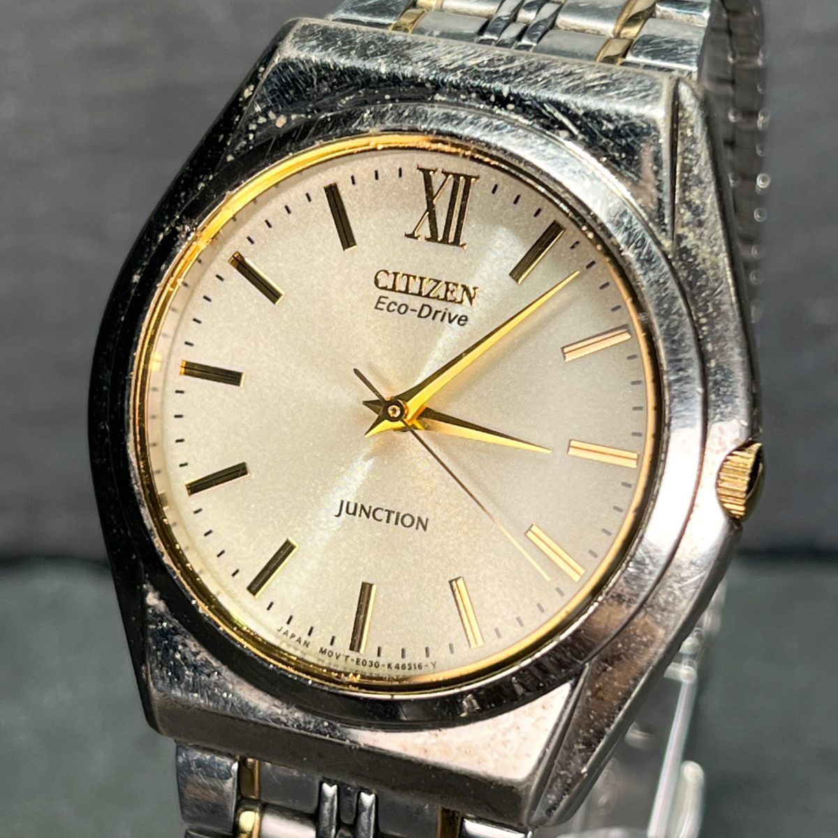 CITIZEN シチズン JUNCTION ジャンクション Eco-Drive エコドライブ E030-K14897 メンズ 腕時計 アナログ 3針 ソーラー コンビカラー_画像3