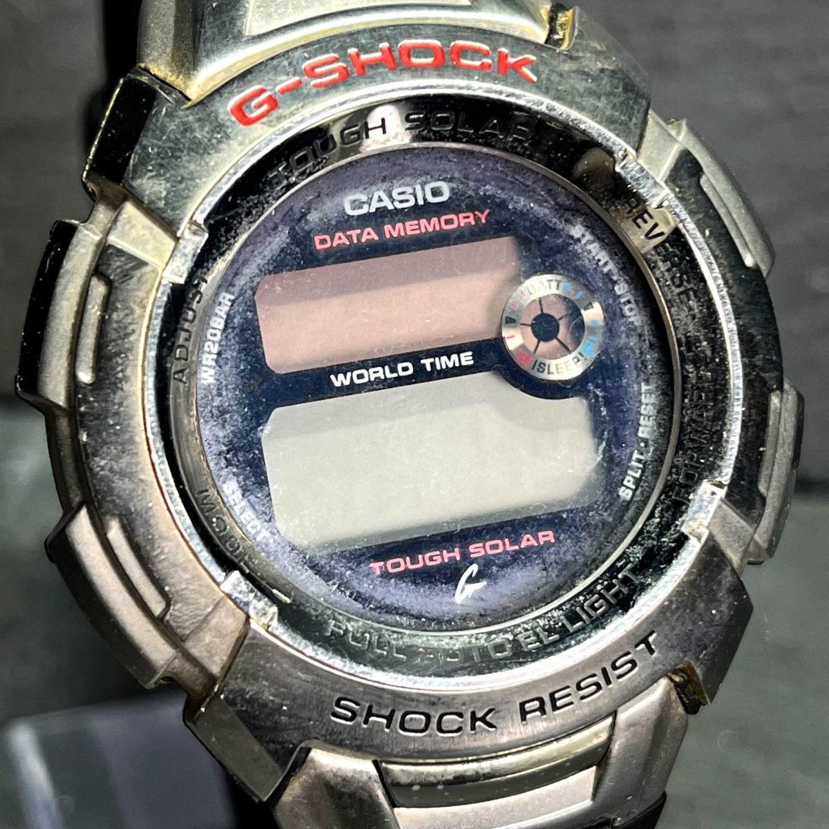 CASIO カシオ G-SHOCK Gショック G-7000-1JF メンズ 腕時計 デジタル ソーラー タフソーラー カレンダー ブラック ラバーバンド シルバー_画像2