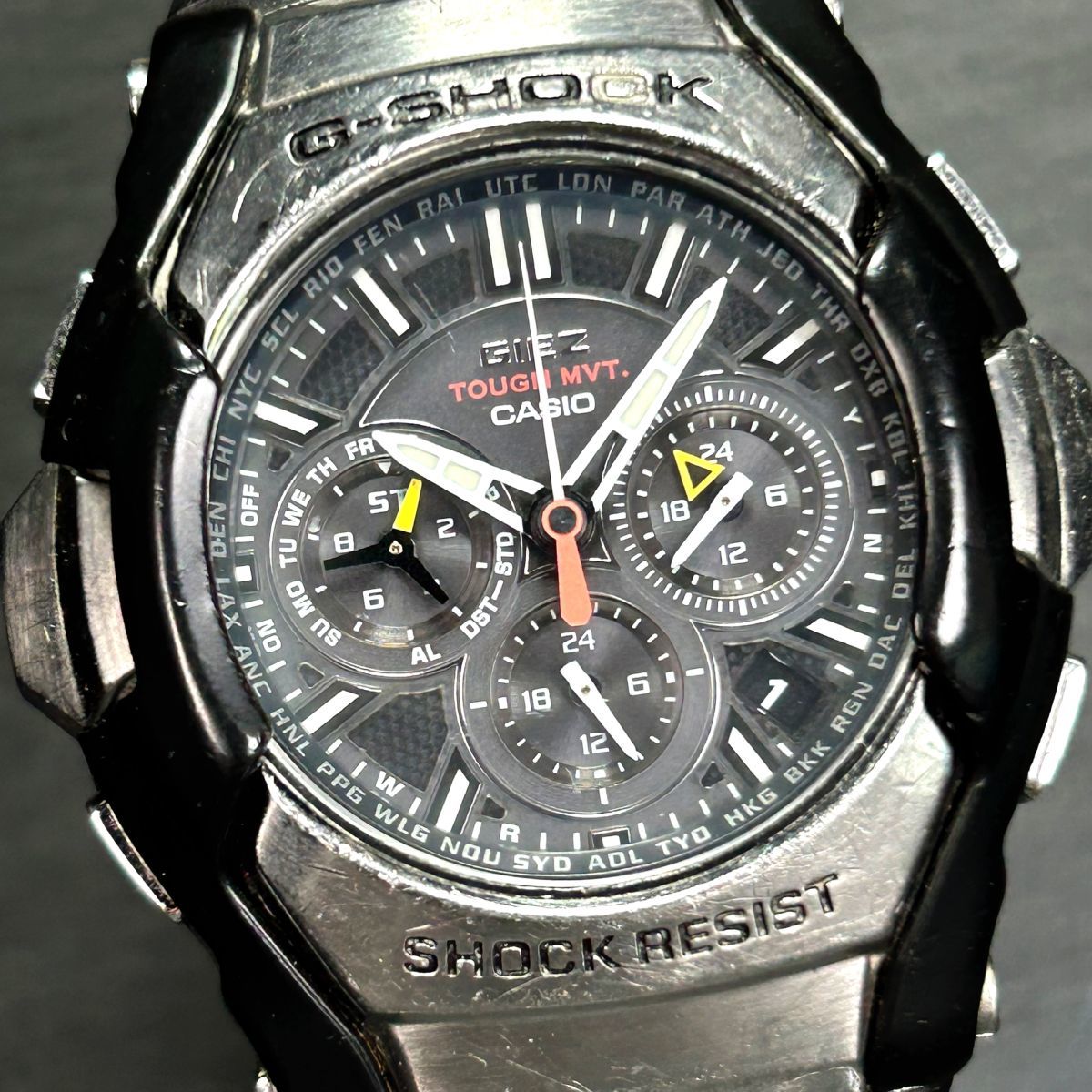CASIO カシオ G-SHOCK ジーショック GIEZ ジーズ GS-1300-1A 腕時計 タフソーラー 電波時計 アナログ ワールドタイム 多機能 ラウンド_画像1
