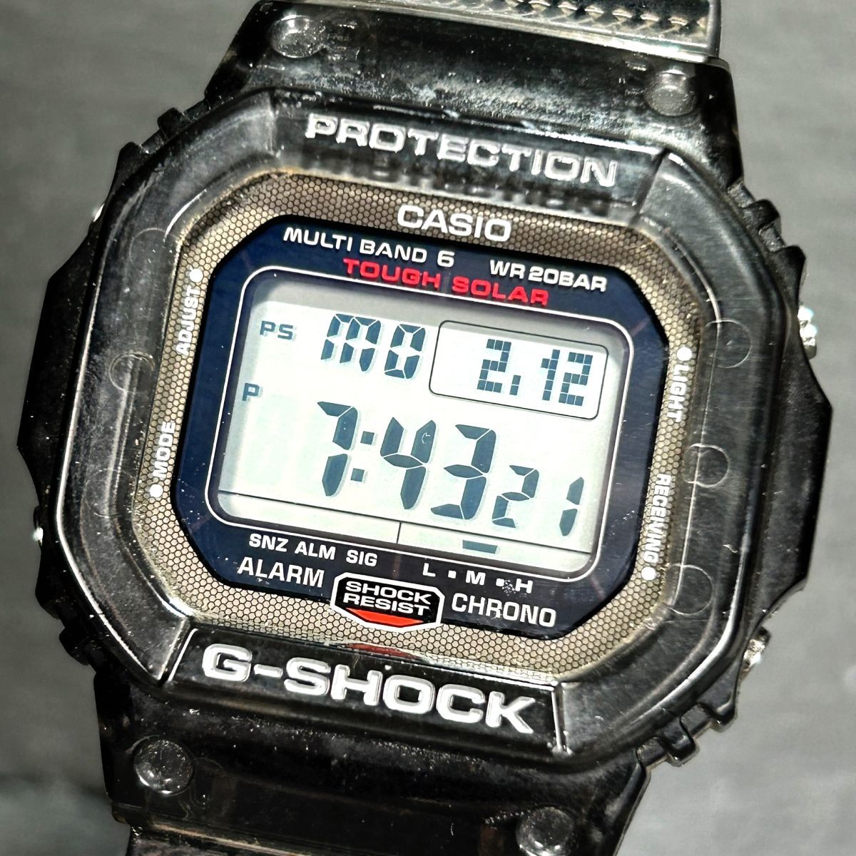 CASIO カシオ G-SHOCK ジーショック GW-S5600U-1 腕時計 タフソーラー 電波時計 デジタル カレンダー 多機能 カーボンファイバー メンズ_画像2