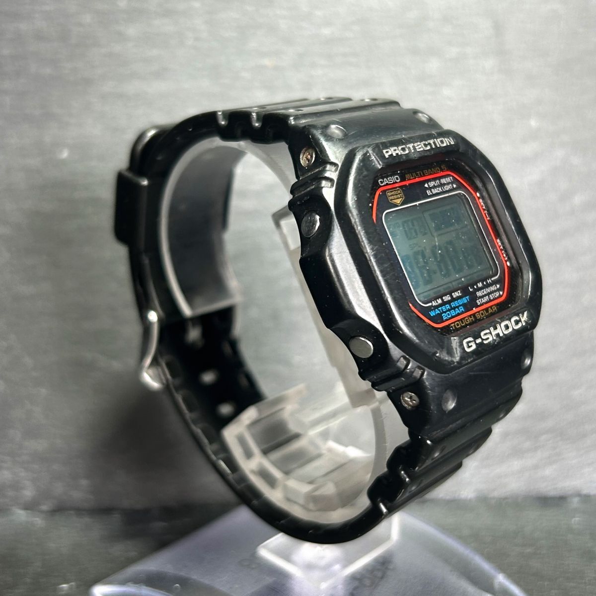 CASIO カシオ G-SHOCK Gショック GW-M5600-1 メンズ 腕時計 デジタル 電波時計 タフソーラー マルチバンド5 多機能 カレンダー 動作確認済_画像5