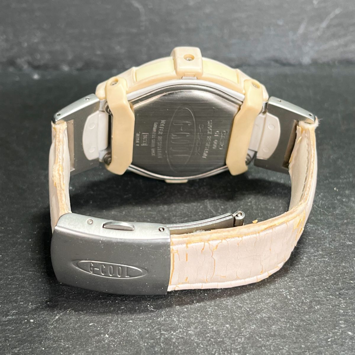 CASIO カシオ G-SHOCK Gショック G-COOL Gクール GT-000 腕時計 デジタル クオーツ 多機能 カレンダー ホワイト レザー 新品電池交換済み_画像6