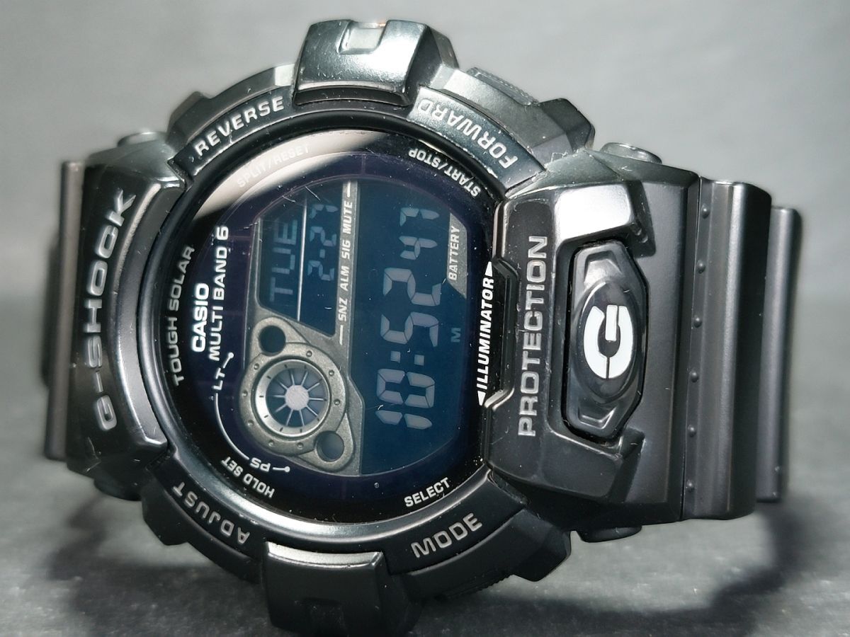 箱付き CASIO カシオ G-SHOCK ジーショック マルチバンド6 GW-8900A-1 デジタル 電波ソーラー 腕時計 ブラック ラバーベルト 動作確認済み_画像6