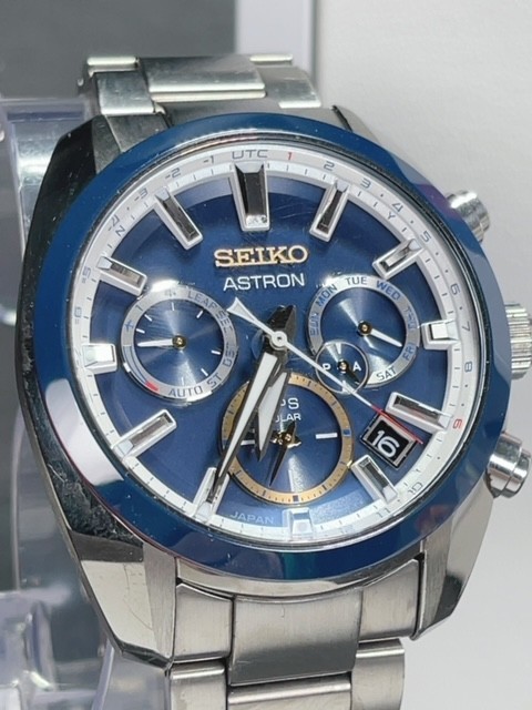 ノバク・ジョコビッチ 2020限定特別モデル 美品 セイコー SEIKO ASTRON アストロン GPS 電波ソーラー 腕時計 替えバンド付 SBXC045_画像2